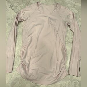 Athleta Speedlight Seamless Light Pink Long Sleeve
